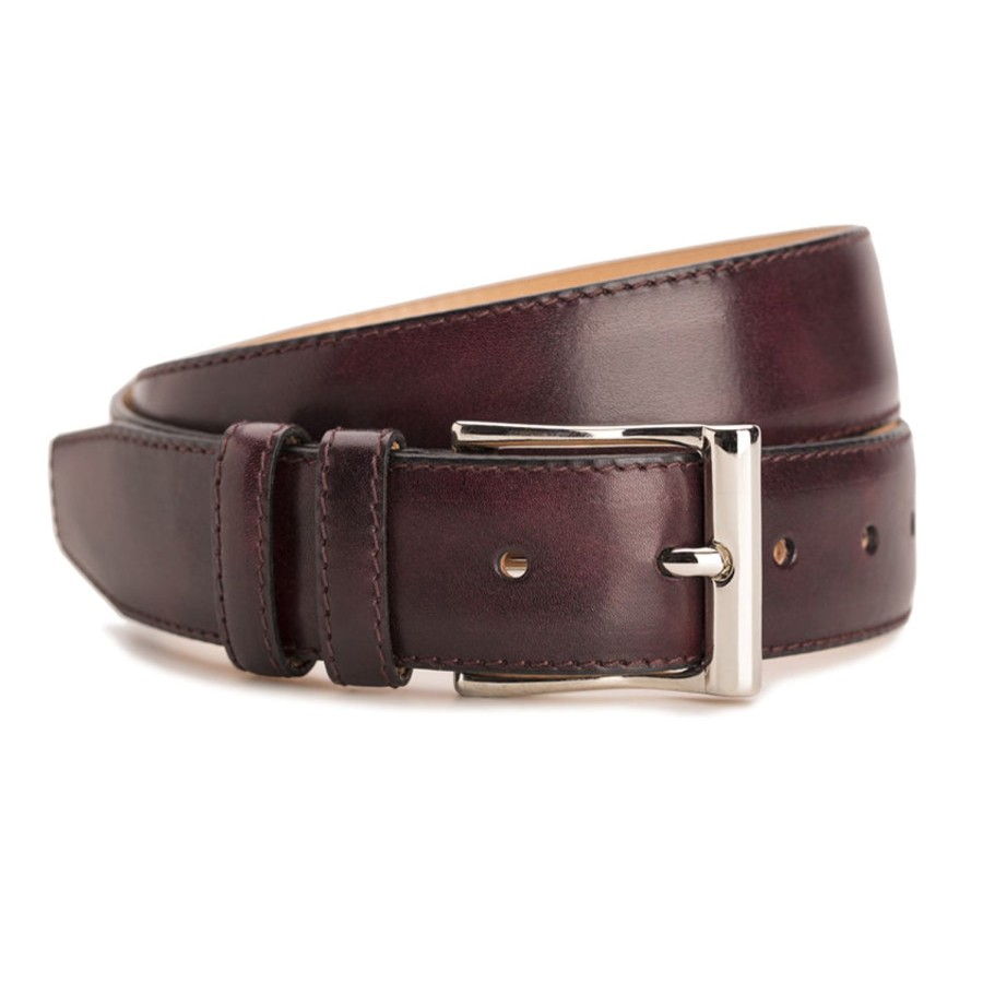 Meermin 104235 - Plum Museum Calf | Men Belts
