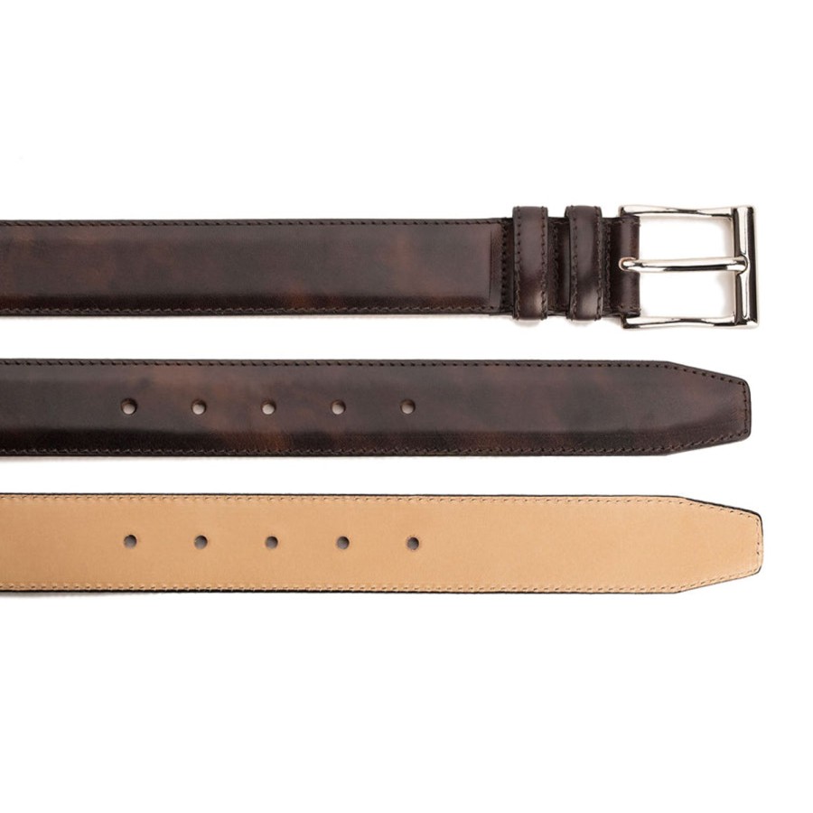 Meermin 104235 - Brown Museum Calf | Men Belts