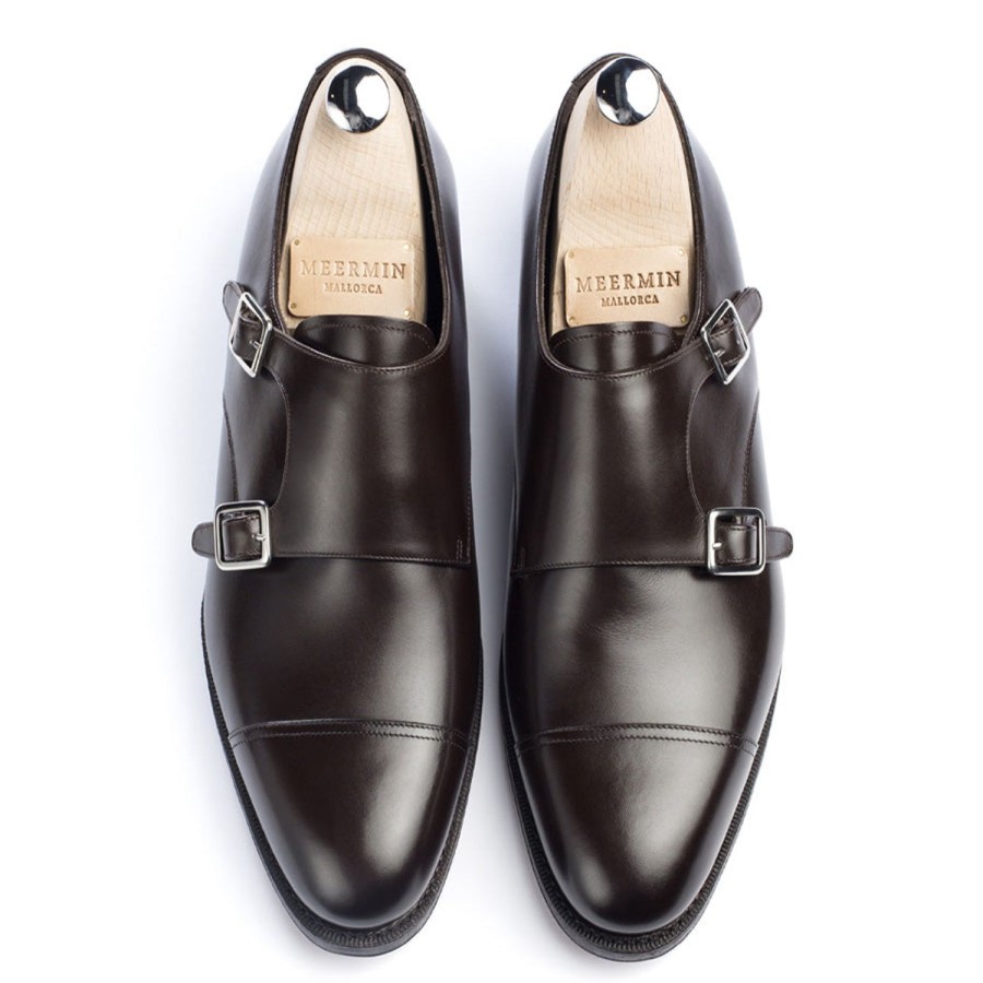 Meermin 101341 - Dark Brown Calf - E | Men Buckles