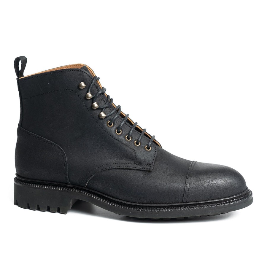 Meermin 116210 - Black Waxy Commander - E (Ultraflex System) | Men Boots